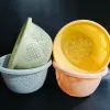 【 Zone 2-2 】 Deep Heart Lily, 200 yuan per piece. Deep heart lily, round thin basket, draining basket, kitchen plastic thickened vegetable washing basket, 2 yuan wholesale supply details Picture